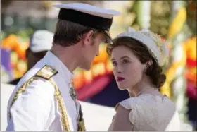  ?? COURTESY OF NETFLIX ?? Queen Elizabeth II and Prince Philip in Ghana in “The Crown.”