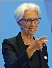  ?? ?? Christine Lagarde, presidenta del BCE.