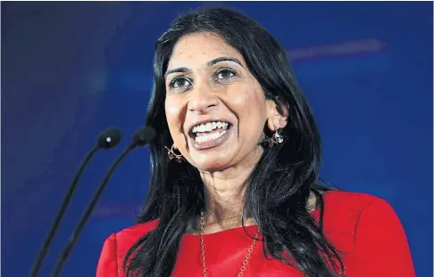  ?? ?? SPEEDING STORM: Home Secretary Suella Braverman asked civil servants to help her avoid points, it is claimed.