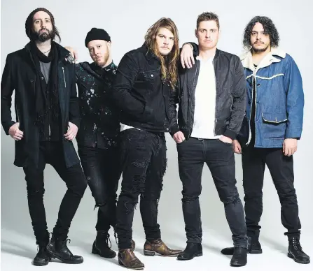  ??  ?? The Glorious Sons, from Kingston, Ont., are compared with the Tragically Hip and they don’t mind it a bit.