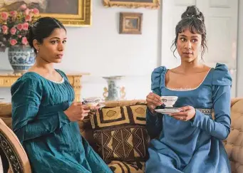  ?? Bleecker Street ?? Freida Pinto, left, and Zawe Ashton star in “Mr. Malcolm’s List.”