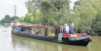  ??  ?? ●●The Mary Sunley Canal Boat Trust