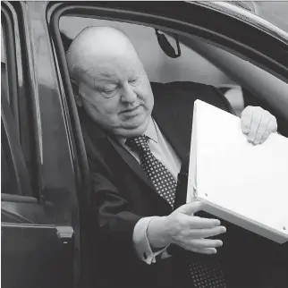  ?? SEAN KILPATRICK/THE CANADIAN PRESS ?? Mike Duffy’s fraud trial has taken an unexpected break.
