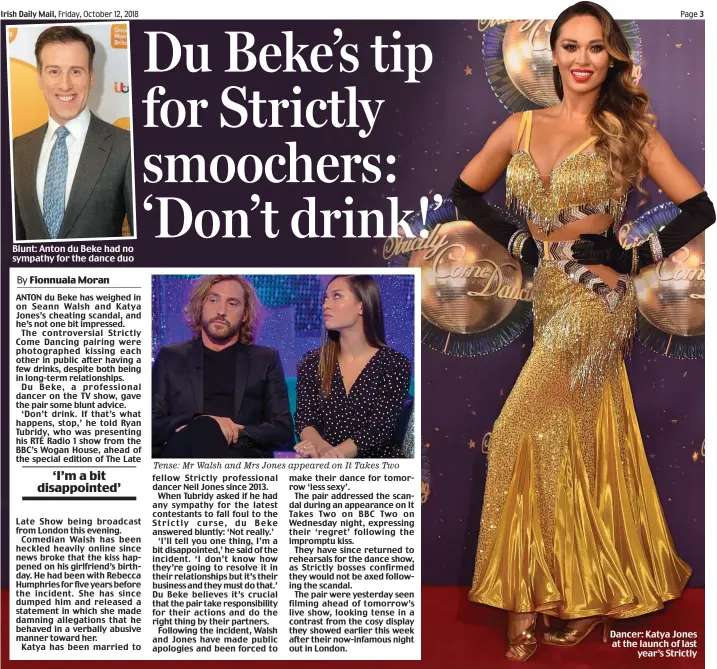  ??  ?? Dancer: Katya Jones at the launch of last year’s Strictly