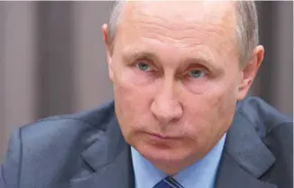  ?? IVAN SEKRETAREV AGENCE FRANCE-PRESSE ?? Le président russe, Vladimir Poutine, a une fois de plus protégé le régime de Bachar al-Assad.