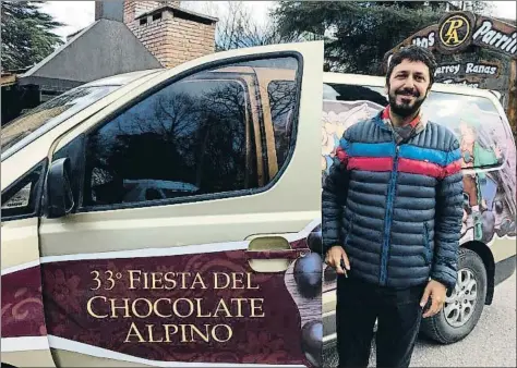  ?? XAVIER MAS DE XAXÀS ?? Pablo Sgubini supo reconverti­r La Cumbrecita; hoy promociona el turismo de Villa General Belgrano