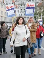  ??  ?? © RODRIGO ANTUNES/LUSA Ana Avoila anunciou ontem a decisão tomada no plenário da Frente Comum