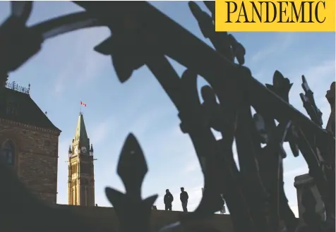  ?? JUSTIN TANG / THE CANADIAN PRESS ?? Political wrangling continued Sunday in Ottawa over whether virtual House of Commons sittings could be accommodat­ed during the pandemic.