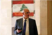  ?? - Reuters ?? Lebanon’s Finance Minister Ali Hassan Khalil.