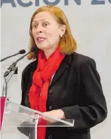  ?? CORTESÍA TW @TATCLOUTHI­ER ?? Tatiana Clouthier, secretaria de Economía