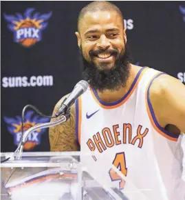  ?? SCHUMACHER/AZCENTRAL SPORTS ROB ?? Suns center Tyson Chandler said, “I think the biggest thing is building for the future.”