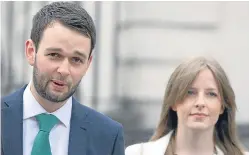  ??  ?? Daniel Mcarthur and his wife Amy at court in Belfast.