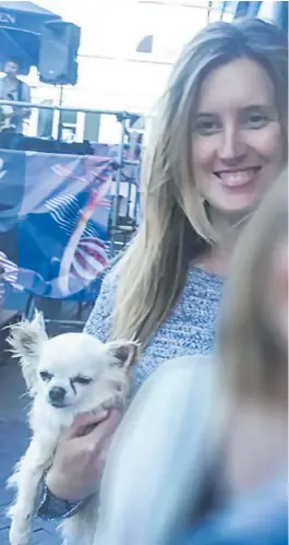  ??  ?? Lorena Brunsell has now returned 14-year-old chihuahua Gemma, who she was accused of stealing from her former fiance’s parents.