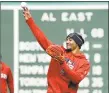  ?? Elise Amendola / Associated Press ?? Mookie Betts works out at second base at Fenway Park on Sunday.