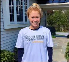  ?? SUBMITTED PHOTO ?? Notre Dame girls lacrosse captain Georgie Gorelick and her classmates missed out on the chance to build off of last year’s PAISAA championsh­ip.
