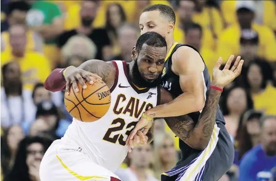  ?? MARCIO JOSE SANCHEZ/THE ASSOCIATED PRESS/FILES ?? With sports betting being expanded across the United States, bettors could soon be placing wagers during NBA games on whether, for example, LeBron James is capable of reaching a triple-double in the final quarter. Action like that will put pressure on...