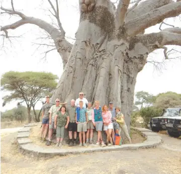  ?? —Tarangire National Park photo ?? Tarangire National Park in Tanzania is famed for its many huge baobab trees.