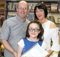  ??  ?? Alicia at the launch with her parents Darren and Tina Fortune.