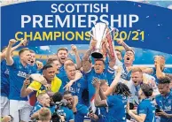  ??  ?? Rangers were crowned champions in May