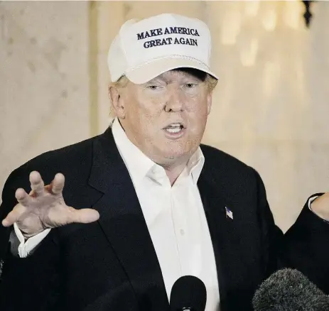  ?? Da rren Abate /TheAssocia­te d Pres ?? U.S. presidenti­al hopeful Donald Trump.