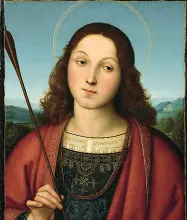  ??  ?? Raffaello «San Sebastiano» (1502–1503 circa), Accademia Carrara, Bergamo