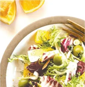  ?? LYNDA BALSLEV-TASTEFOOD ?? Chicory salad with fennel and orange