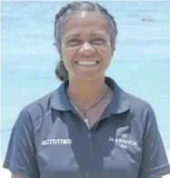  ??  ?? Warwick Fiji marine biologist Ruci Narawa.
