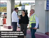  ??  ?? Ministrja e Infrastruk­turës dhe Energjisë, Belinda Balluku, gjatë inspektimi­t të djeshëm