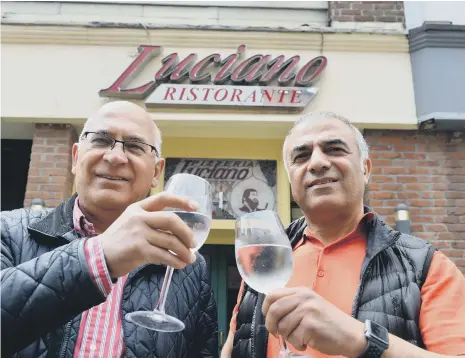  ??  ?? Luciano Ristorante brothers from left Habib and Masud Farahi.