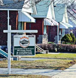  ?? TORONTO STAR FILE PHOTO ?? Next year, higher mortgage rates and fewer affordable properties will likely cut the growth rate to 3 to 5 per cent in Toronto, according to a TD Economics report.