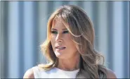  ?? J. SCOTT APPLEWHITE — THE ASSOCIATED PRESS ?? First lady Melania Trump addressed the Republican Naitonal Convention from the White House on Tuesday night.