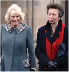  ??  ?? No rivalry...Scotland’s Duchess of Rothesay and Anne