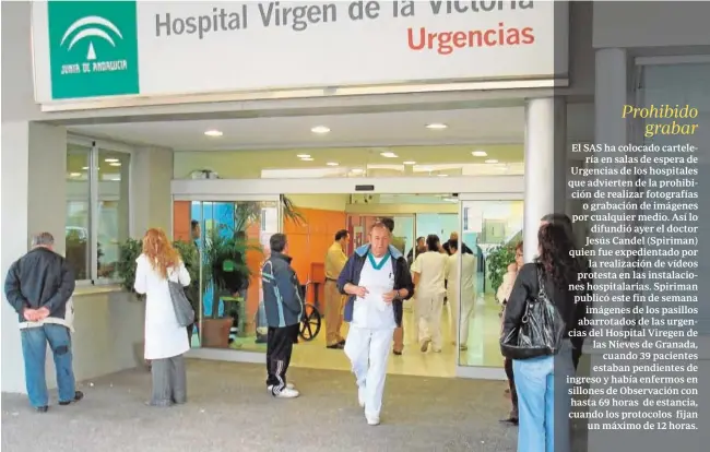  ?? SUR ?? Urgencias del Hospital Virgen de la Victoria de Málaga