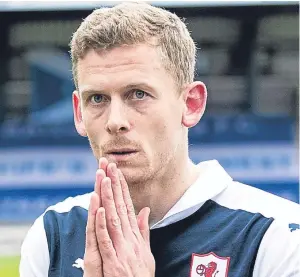  ?? SNS. ?? Scott Robertson is combining playing with coaching at Stark’s Park.