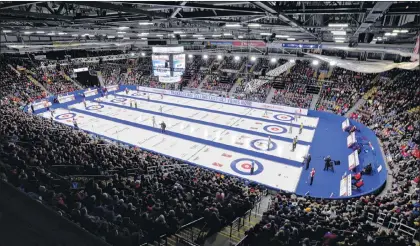  ?? TELEGRAM FILE PHOTO ?? According to the economic impact assessment conducted by the Canadian Sport Tourism Alliance, the 2017 Tim Hortons Brier was worth an estimated $10.1 million to the province, including $9.1 million of economic activity in the city of St. John’s alone.