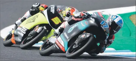  ?? Photograph: PETRONAS Sprinta racing. ?? John McPhee in action at the Japanese Grand Prix.