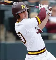  ?? ASSOCIATED PRESS FILE PHOTO ?? Arizona State’s Spencer Torkelson bats during a 2019 game against Notre Dame in Phoenix. The Detroit Tigers are rebuilding around an impressive group of minor league pitchers.