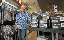  ?? GLENN JEFFREY/STUFF ?? Fashion retailer Brett Stokell is keen to get back to ‘‘business as usual’’.