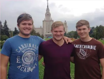  ?? Photo: Supplied ?? Cathy's three sons Cameron, Jono, who live in Grahamstow­n and Michael is studying in the UK.