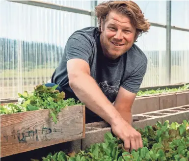  ?? JEFF NELSON ?? Alex Seidel founded Fruition Farms in 2009 to improve ways of growing food.
