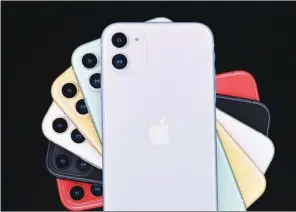  ?? (AFP) ?? File photo of Apple phones.