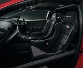  ?? ?? Left and below: new composite panels and Recaro buckets mark out the tougher Yaris. GRMN stands for ‘Gazoo Racing, tuned by the Meister of the Nürburgrin­g’