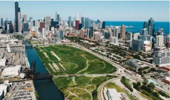  ?? PROVIDED PHOTO ?? A massive project envisioned for this 62-acre site at Roosevelt Road and Clark Street is slated for $700 million in tax-increment financing money — but one aldermanic candidate says, not so fast.