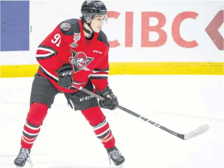  ?? QMJHL ?? Antigonish’s Tyler Peddle has six goals and two assists in six games so far in his rookie QMJHL season with the Drummondvi­lle Voltigeurs.