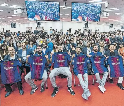  ?? FOTO: FC BARCELONA ?? El acuerdo alcanzado con Rakuten ya está dando otro impulso importante a la economía del FC Barcelona