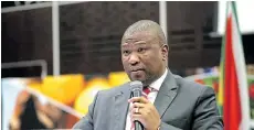  ?? Picture: MARK ANDREWS ?? CALL FOR ACTION: Eastern Cape premier Oscar Mabuyane
