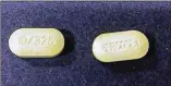  ?? CONTRIBUTE­D ?? Investigat­ors believe these fake Percocet pills could be linked to many overdoses in Middle Georgia last June.