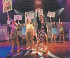  ?? ?? Burgess Hill Girls stellar performanc­e of Made in Dagenham