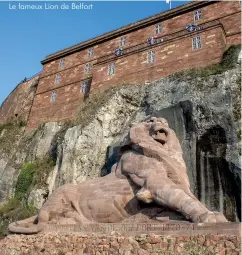  ??  ?? Le fameux Lion de Belfort