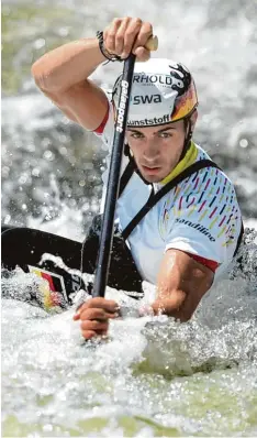  ?? Foto: Ulrich Wagner ?? Der Augsburger Sideris Tasiadis ist einer der Favoriten bei der Kanuslalom Welt meistersch­aft, die heute in Frankreich beginnt.